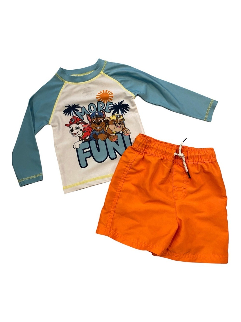 Toddler Boys 2T Bathing Suit Swim Trunks Rash Guard Shorts Clothing 4/$20 🛑